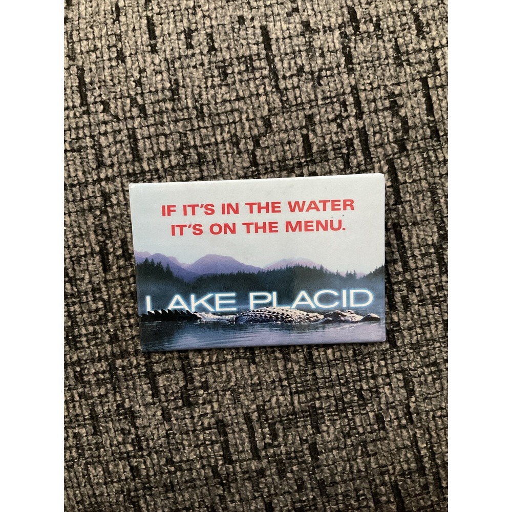 Lake Placid 1999 Theater Movie Promo Button Pin Back Crocodile Horror 90s Film